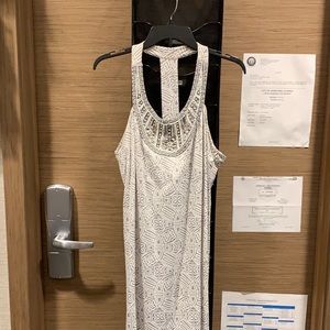 Beaded neckline dress